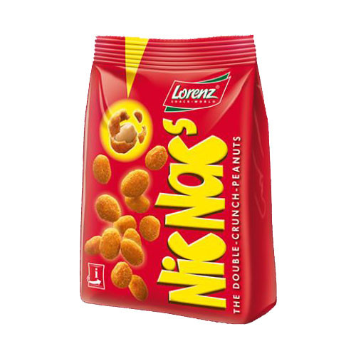 Lorenz Nicnacs Double Crunch Peanuts Snack Bag 4.4 oz