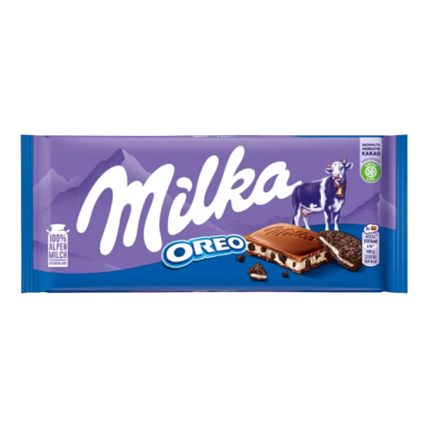 Milka Chocolate with Oreo Cookie Filling
