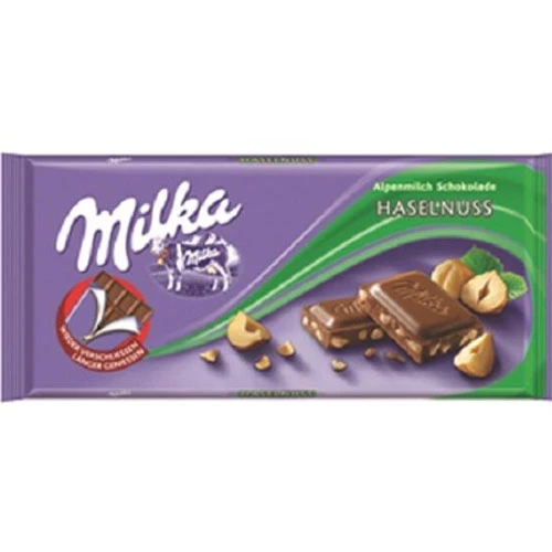 Milka Crushed Hazelnut Chocolate Bar