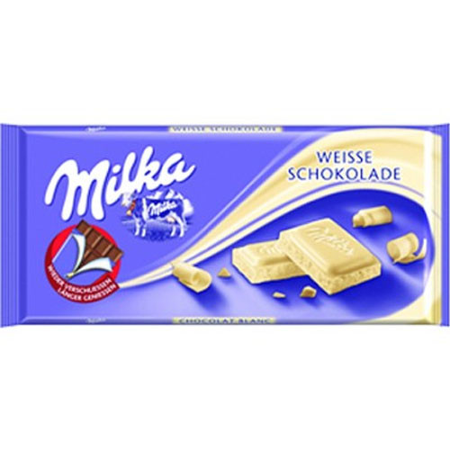 Milka White Chocolate Bar