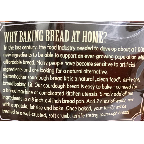 Seitenbacher German Sourdough Bread Mix, 19.0 oz.