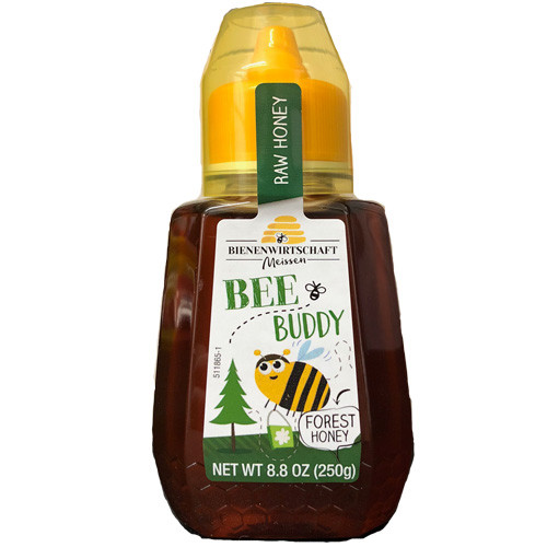 Breitsamer Bee Buddy German Forest Tree Honey 8.8 oz in squeeze bottle