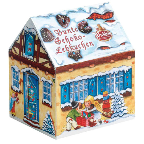 Wicklein Chocolate Gingerbread and Sprinkles in Winter House Box 7.0 oz.