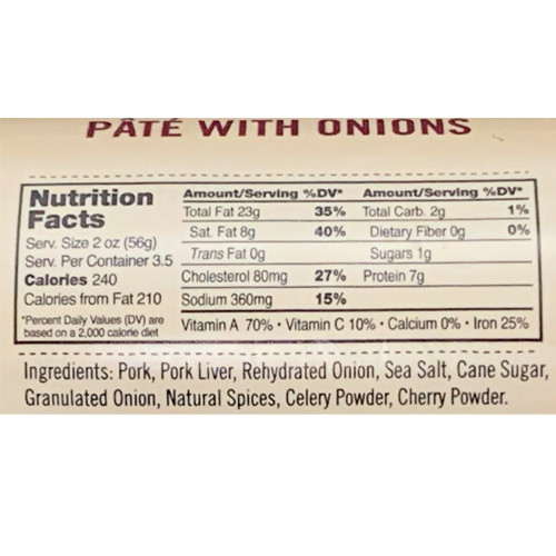Schaller and Weber Oldenburger-Style Liver Pate with Onions, 7 oz.