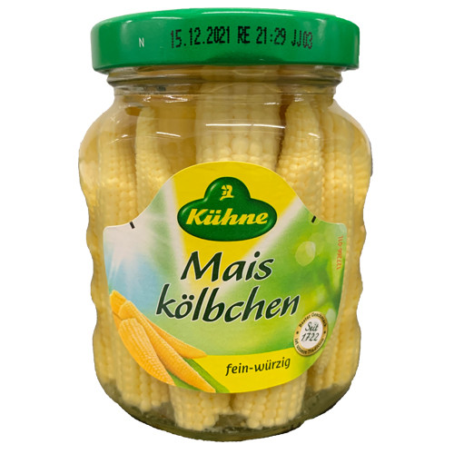 Kuehne Pickled Baby Corn,  212ml
