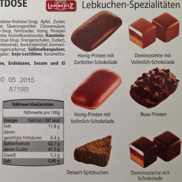 Lambertz "Christmas Market" Premium Cookie and Gingerbread Tin