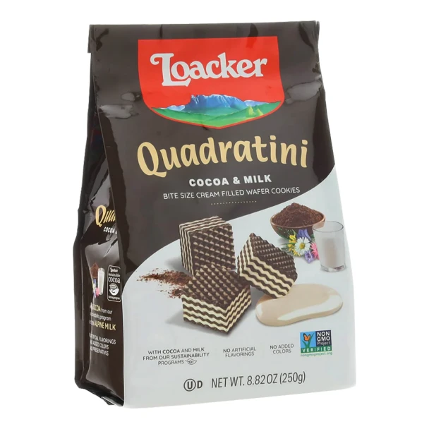 Loacker Cocoa and Milk Cream Wafer