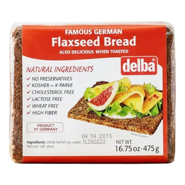 Delba Traditional German Flax Seed Bread