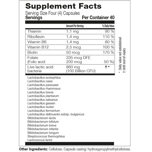 Dr. Wolz Probiotic Ultra Strength, Dietary Supplement, 40 Capsules