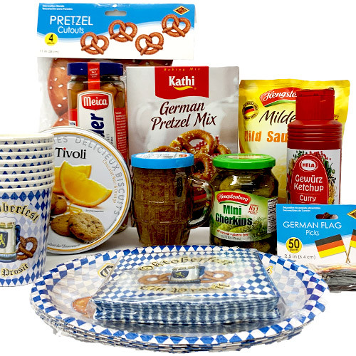 The Taste of Germany Oktoberfest Party Box for 4, non-perishable, 10 lbs.