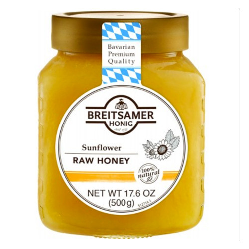Breitsamer Creamy Sunflower Honey in Jar 17.6 oz