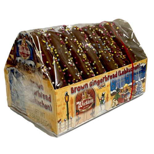 Wicklein Chocolate Gingerbread Hearts with Sprinkles, in gift pack 7.6 oz