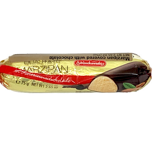 Schluckwerder Luebeck Chocolate-Covererd Marzipan Loaf, 2.7 oz.