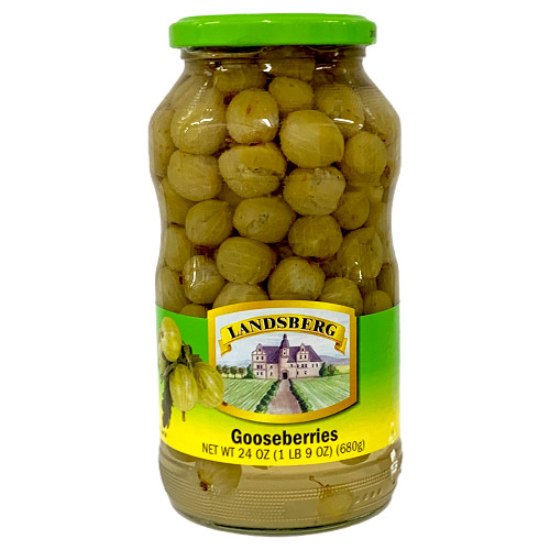 Landsberg Whole Gooseberries in glass jar 24 oz.