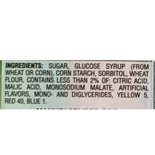 Haribo "Zing" Sour Streamers Gummy Candy Strips - 4.3 oz.