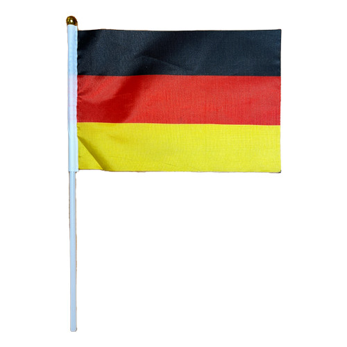 The Taste of Germany "Black Red Gold" German Flags (pack of 5), weather-resistant, 8 x 5 inches