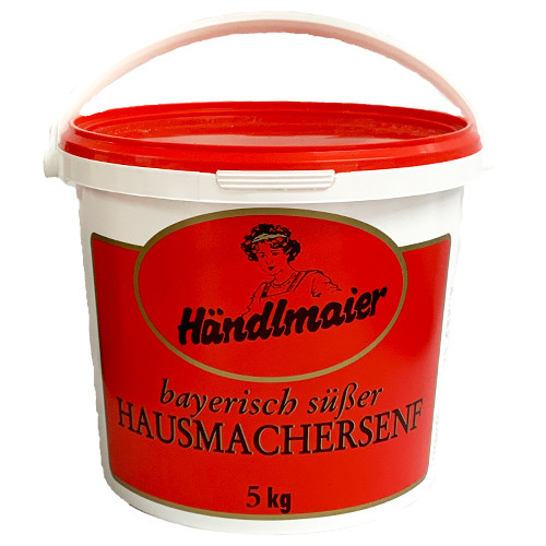 Haendlmaier Bavarian Sweet Mustard, in tub, 11 lbs. Food Service