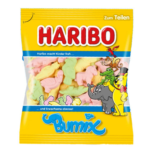 Haribo "Bumix" Chewy Marshmallow Gummy Animals, 175g - made in Germany