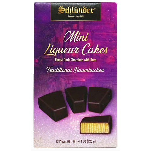Schluender Liqour Cake Bites Jamaica Rum, 4.4 oz
