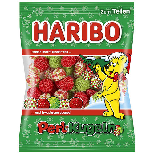 Haribo  "Perl Kugeln" Gummies with Sugar Pearls, 7.05 oz