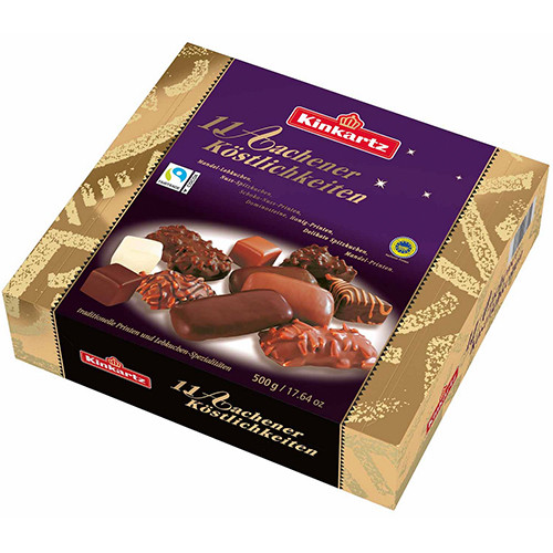 Kinkartz "Aachen Delicacies" Printen & Gingerbread Assortment in Gift Box, 17.6 oz