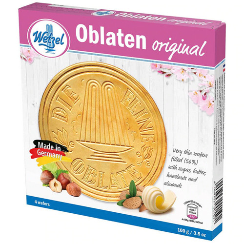 Wetzel Original Oblaten with Sugar Hazelnut Almond Filling, 3.5 oz.