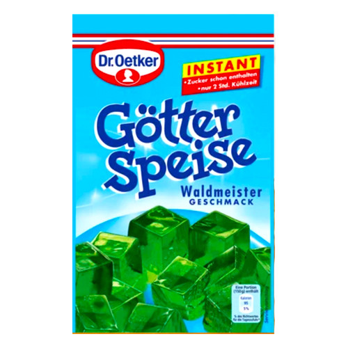 Dr. Oetker "Goetterspeise Waldmeister" Instant Jelly Dessert, 3.5 oz.