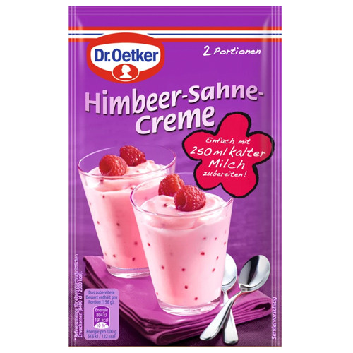 Dr. Oetker Raspberry Cream Instant Dessert, 2.3 oz.
