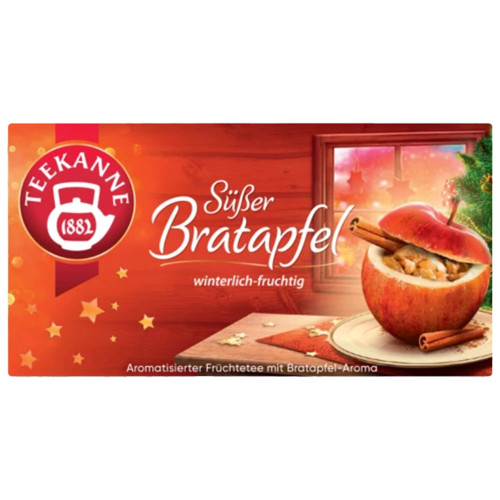 Teekanne "Bratapfel" Tea Mix with Apples, Rosehip, Cinnamon, 20 bags