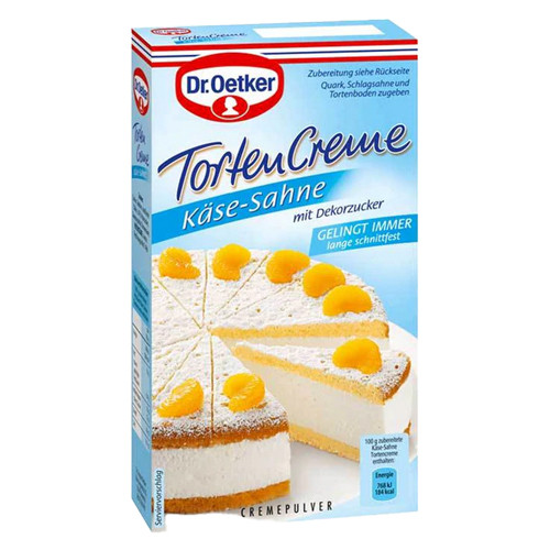 Dr. Oetker "Kaese Sahne Tortencreme" Creamy Torte Filling  5.3 oz.