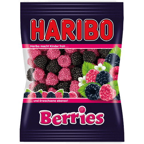 Haribo "Berries" Gummies in Bag, 175g - made in Germany