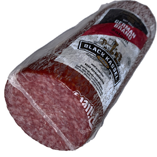 Black Kassel German-style Salami, large, 2.5 lbs