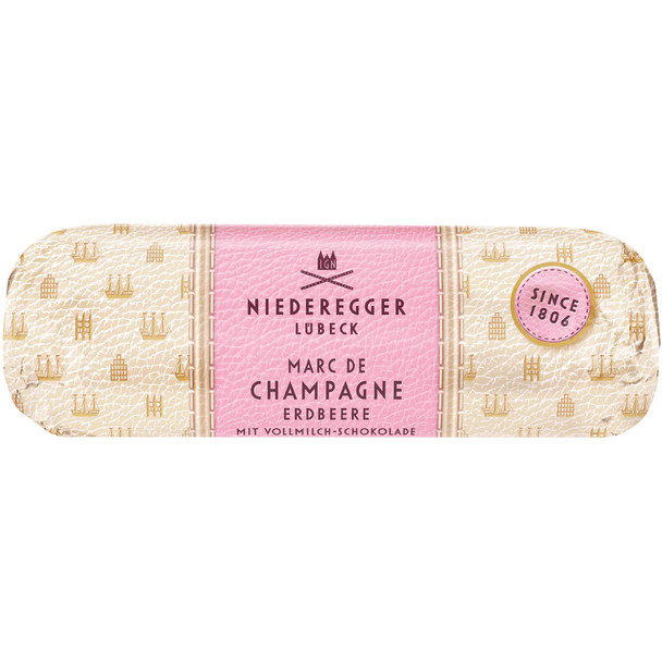 Niederegger Milk Chocolate Covered Marzipan Loaf - Marc de Champagne, 4.4 oz
