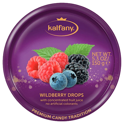 Kalfany Wild Berry Candies in Tin