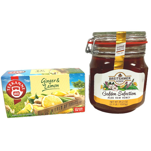 The Taste of Germany Golden Selection Honey & Ginger Lemon Tea Selection, 2pc.