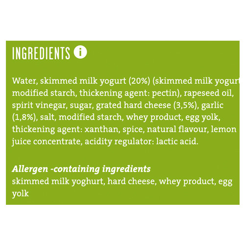 Kuehne Real Yogurt Salad Dressing Creamy Cesar - 8.45 oz.