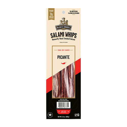 Black Kassel Wood Smoked Salami Whips