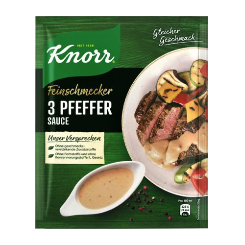 Knorr "Feinschmecker" 3 Pepper Sauce  Mix, 1.1 oz.