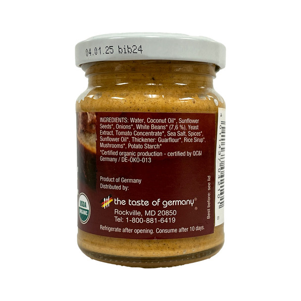 Vitam Vegan "Fine Liverwurst" Organic White Bean, Mushroom, Tomato Savory Spread, 4.2 oz