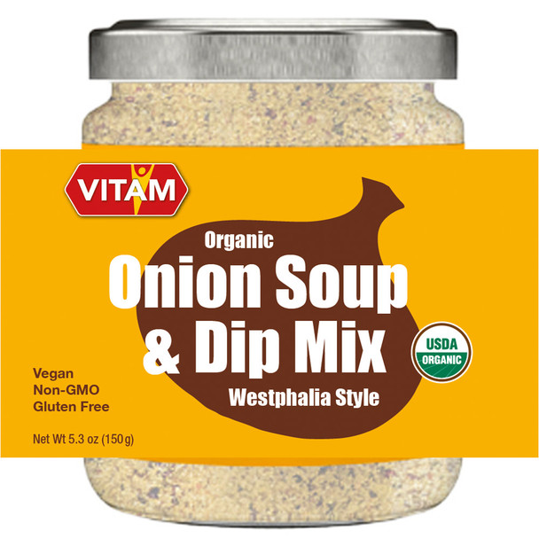 Vitam Organic "Westphalian" Onion Soup & Dip Mix, 5.3 oz,