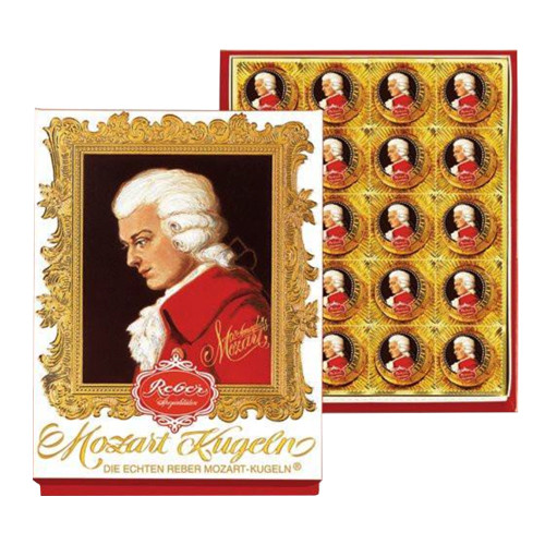 Reber Mozart Kugel Portrait Gift Box  20 pc. Portrait Box 14.1 oz