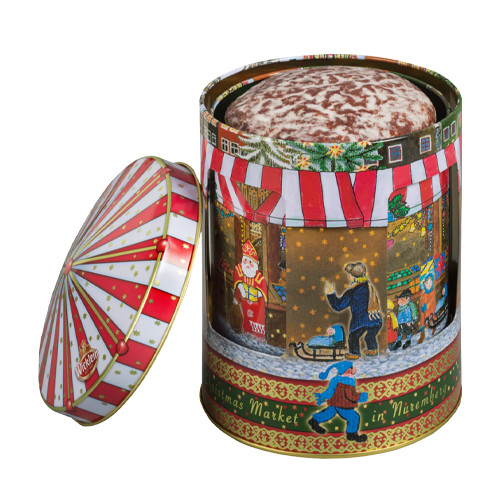 Wicklein Golden Turning Musical Tin “We Wish You A Merry Christmas” 7.05oz