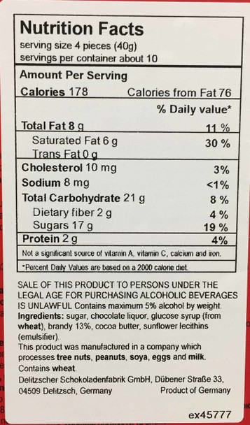 Laroshell German Chocolate Brandy Beans 14 oz.