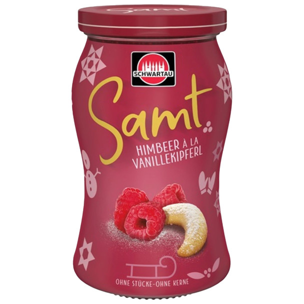 Schwartau Samt Raspberry a' la “Vanilla Kipferl” Preserves, 270g