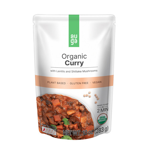 Auga Curry with Lentils and Shiitake Mushrooms