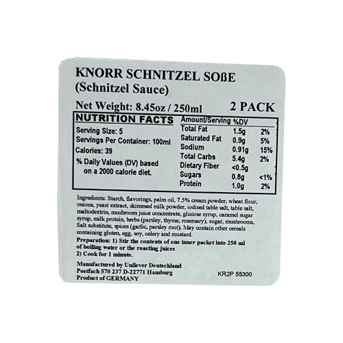 Knorr Schnitzel Sauce Cubes, 2-pack,  500ml