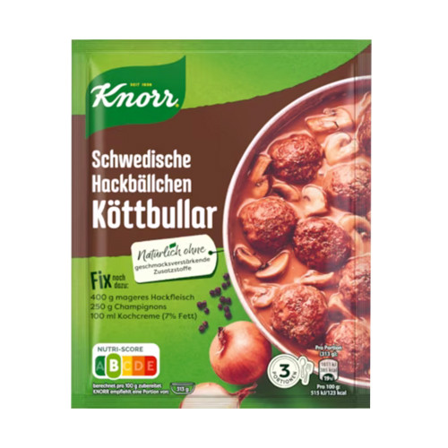 Knorr Schwedische Hackballchen Kottbullar