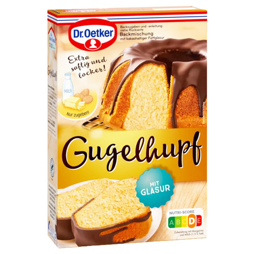 Dr. Oetker Classic Gugelhupf Cake with Glaze Baking Mix