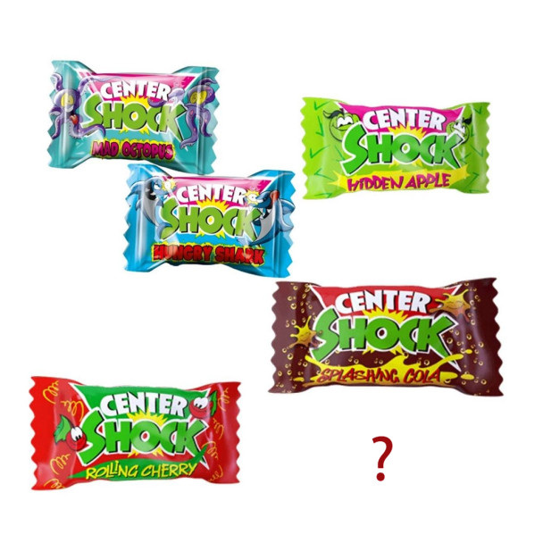 Center Shock "Mystery Mix" Sour Chewing Gums, 10 pieces, 1oz