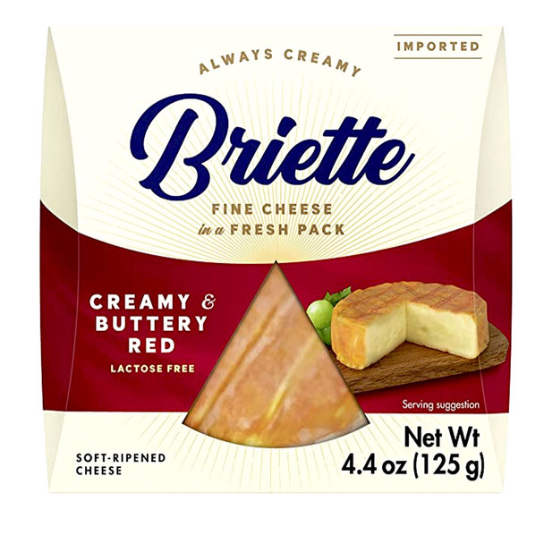 Briette "Buttery and Red" Double Cream Bavarian Brie, 4.4 oz